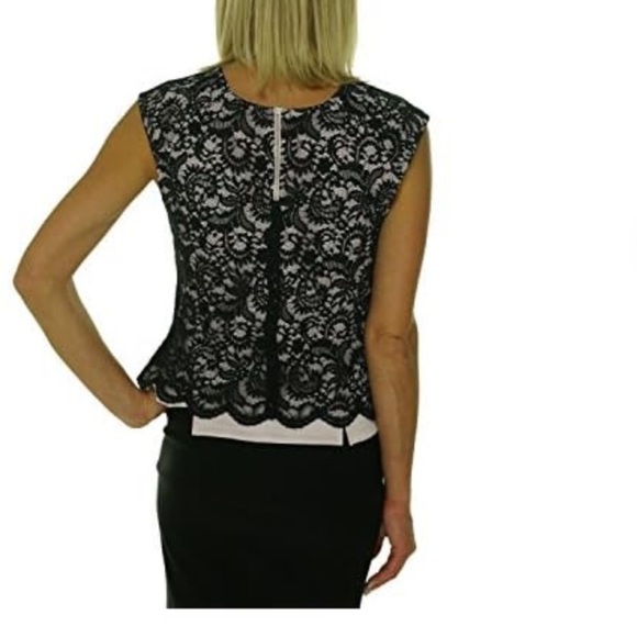 Robert Rodriguez Elina Lace Top Smudge Black/Lilac Size Small EUC - Picture 3 of 6